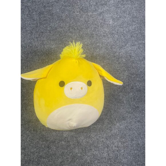 Squishmallow 11" Gavny Donkey yellow 2023 easter plush yellow Pre-owned - Picture 14 of 16